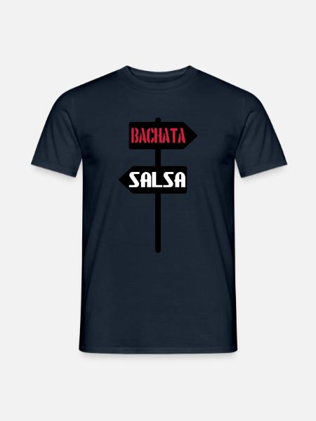 Bachata salsa sign - Men's T-Shirt - navy