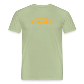 Après-ski Kiwara / Kiberer - T-shirt homme - vert sauge - Devant - AI Model Male 178 light (178cm)