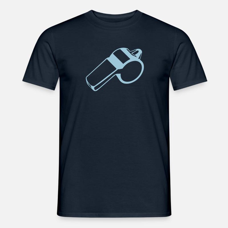 whistle referee whistle 1 - Men's T-Shirt - navy