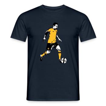 Soccer - T-shirt homme - marine - Devant - AI Model Male 178 light (178cm)