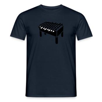 Kicker - Männer T-Shirt - Navy - Vorne - AI Model Male 178 light (178cm)
