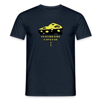 cheese3_2f - Männer T-Shirt - Navy - Vorne - AI Model Male 178 light (178cm)