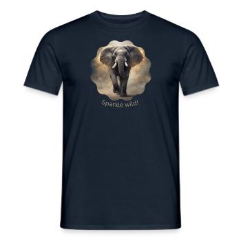 Sparkle wild 2 - Männer T-Shirt - Navy - Vorne - AI Model Male 178 light (178cm)