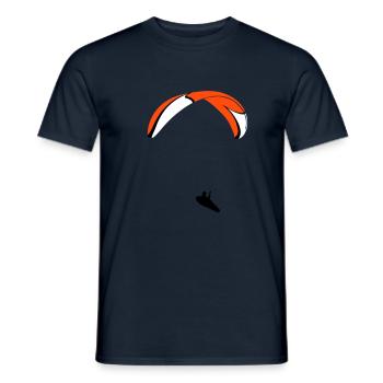 Paraglider XC - Männer T-Shirt - Navy - Vorne - AI Model Male 178 light (178cm)