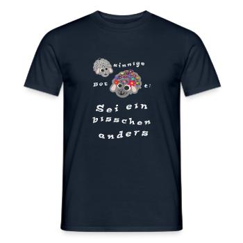 Sei ein bisschen anders - Männer T-Shirt - Navy - Vorne - AI Model Male 178 light (178cm)