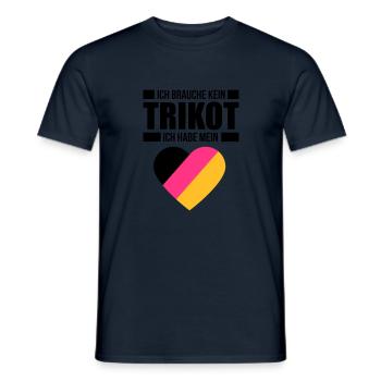 Ich brauche kein Trikot - Deutschland Fan Shirt - Männer T-Shirt - Navy - Vorne - AI Model Male 178 light (178cm)