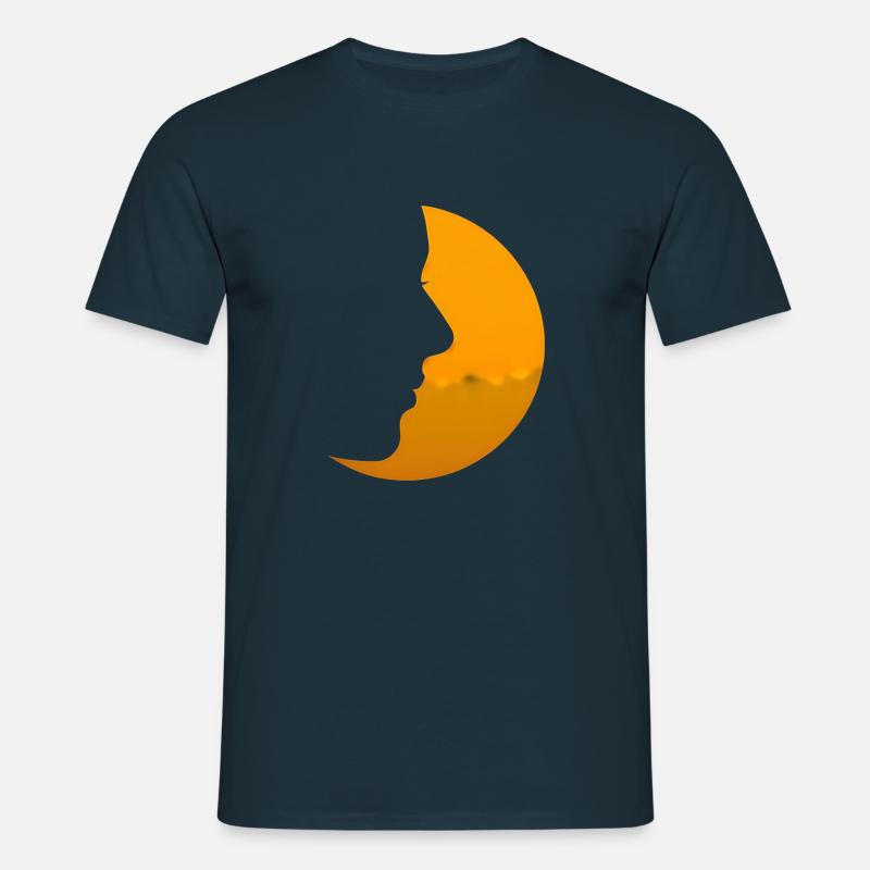 moon - Men's T-Shirt - navy