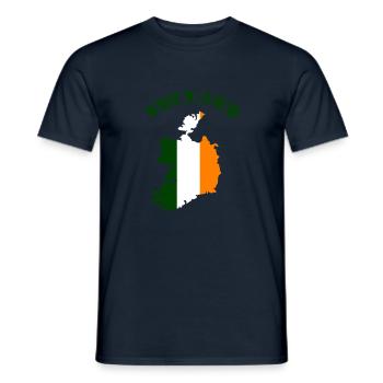 Pays de l’Irlande - T-shirt homme - marine - Devant - AI Model Male 178 light (178cm)