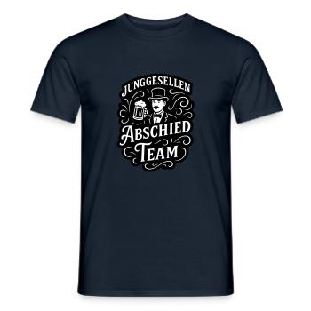 Junggesellen Team Lustig Jga Bier - Männer T-Shirt - Navy - Vorne - AI Model Male 178 light (178cm)