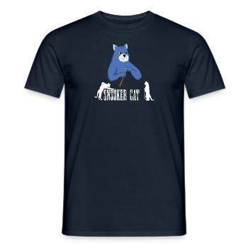 SNOOKER CAT, 8 BALL, 9 BALL POOL & BILLIARDS - Men's T-Shirt - navy - Front - AI Model Male 178 light (178cm)