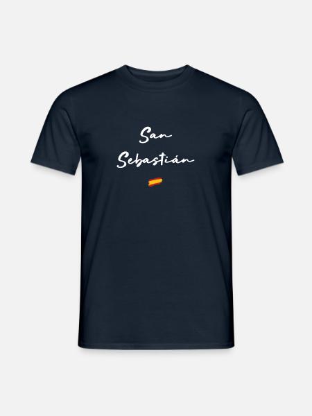 San Sebastián - Männer T-Shirt - Navy