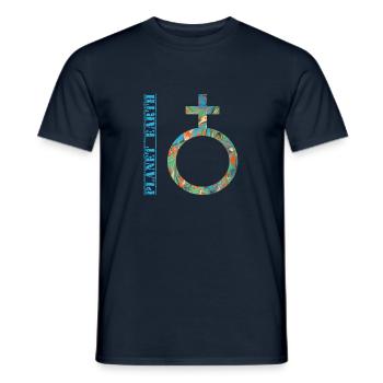 planet erde e 4 - Männer T-Shirt - Navy - Vorne - AI Model Male 178 light (178cm)