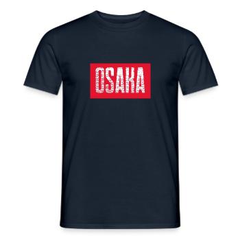 OSAKA - Männer T-Shirt - Navy - Vorne - AI Model Male 178 light (178cm)