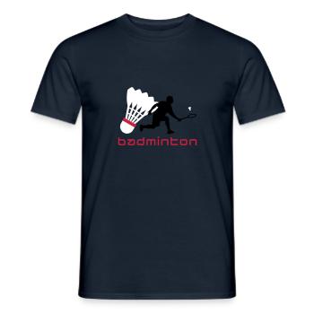 badminton_022011_y_3c - T-shirt homme - marine - Devant - AI Model Male 178 light (178cm)