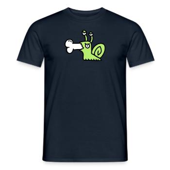 Fleischfresser Schnecke 3 - Männer T-Shirt - Navy - Vorne - AI Model Male 178 light (178cm)