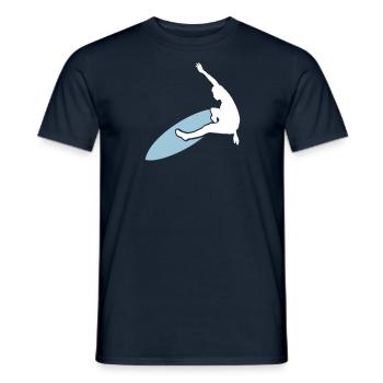 surfer - Männer T-Shirt - Navy - Vorne - AI Model Male 178 light (178cm)