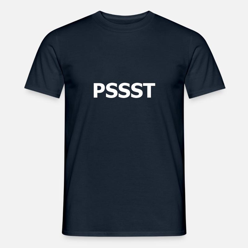 Psst - Männer T-Shirt - Navy
