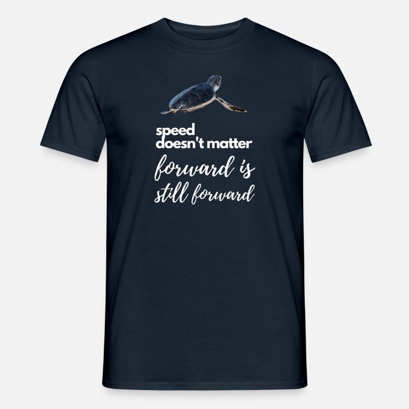 Turtle – Forward is still forward - Men’s T-shirt - navy