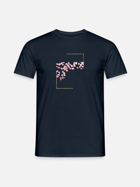 Floral Elegance - Männer T-Shirt - Navy