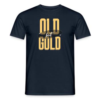 Old but Gold schön und schlicht - Männer T-Shirt - Navy - Vorne - AI Model Male 178 light (178cm)