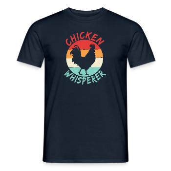 Hühnerflüsterer Chuchoteur de poulet - T-shirt homme - marine - Devant - AI Model Male 178 light (178cm)