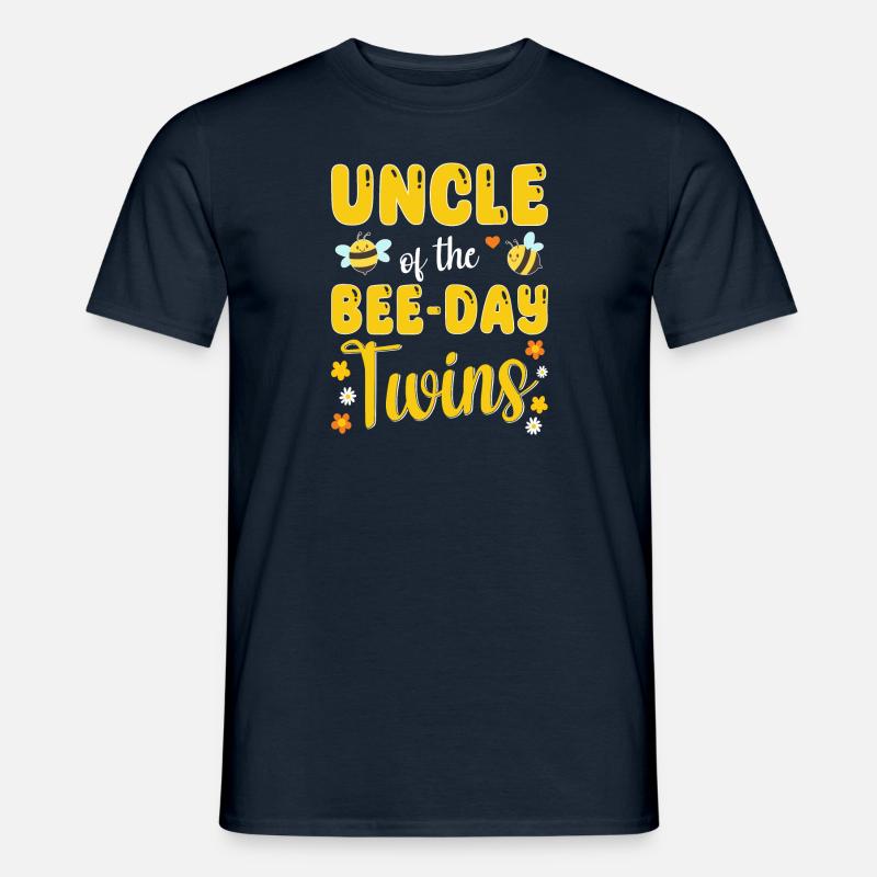 Onkel der Bee Day Zwillinge - Männer T-Shirt - Navy