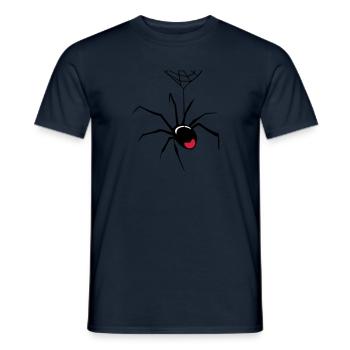 Toiles d'araignées insectes - T-shirt homme - marine - Devant - AI Model Male 178 light (178cm)