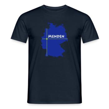 menden - Männer T-Shirt - Navy - Vorne - AI Model Male 178 light (178cm)