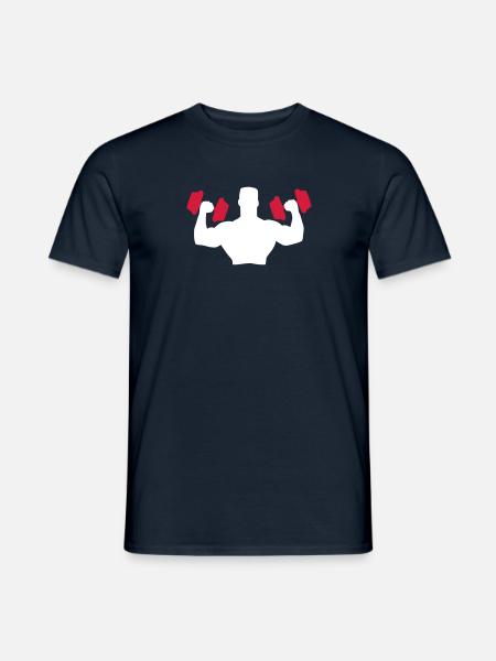 Muscle Man Training - Mænd T-shirt - marineblå