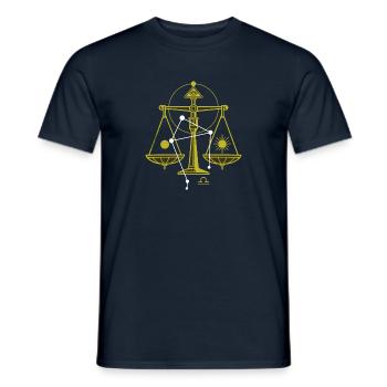 Pounds - Men's T-Shirt - navy - Front - AI Model Male 178 light (178cm)