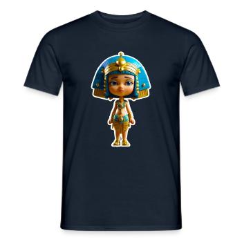 The little Cleopatra - Men's T-Shirt - navy - Front - AI Model Male 178 light (178cm)