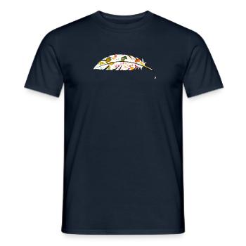 feder - Männer T-Shirt - Navy - Vorne - AI Model Male 178 light (178cm)