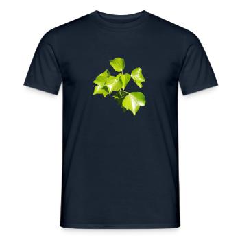 Lierre – Connexion à feuilles persistantes - T-shirt homme - marine - Devant - AI Model Male 178 light (178cm)