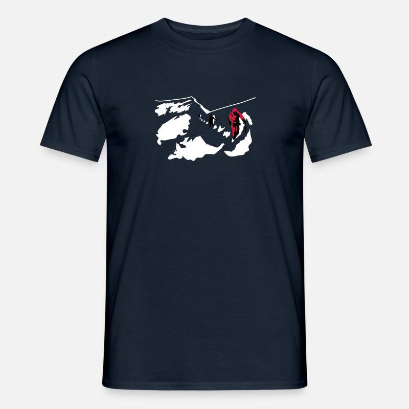 Bergsteigen - Männer T-Shirt - Navy