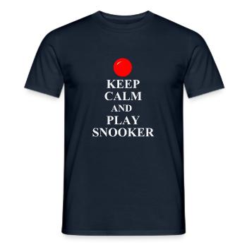 Snooker - Männer T-Shirt - Navy - Vorne - AI Model Male 178 light (178cm)