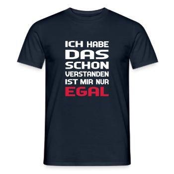Ich habe das schon verstanden - Männer T-Shirt - Navy - Vorne - AI Model Male 178 light (178cm)