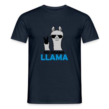 Citation No Drama Lama - T-shirt homme - marine - Devant - AI Model Male 178 light (178cm)