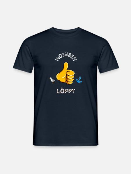 moinsen löppt - Männer T-Shirt - Navy