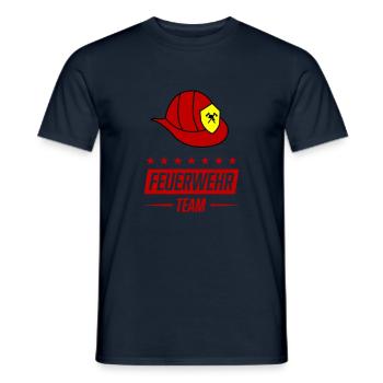 feuerwehr 1 - Männer T-Shirt - Navy - Vorne - AI Model Male 178 light (178cm)