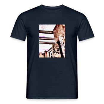 Duisburg Industrieruinen - Männer T-Shirt - Navy - Vorne - AI Model Male 178 light (178cm)