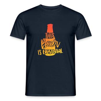 This Beer Is Essential - Männer T-Shirt - Navy - Vorne - AI Model Male 178 light (178cm)