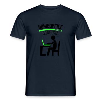 Work Office Home Office Loading - Men's T-Shirt - navy - Front - AI Model Male 178 light (178cm)
