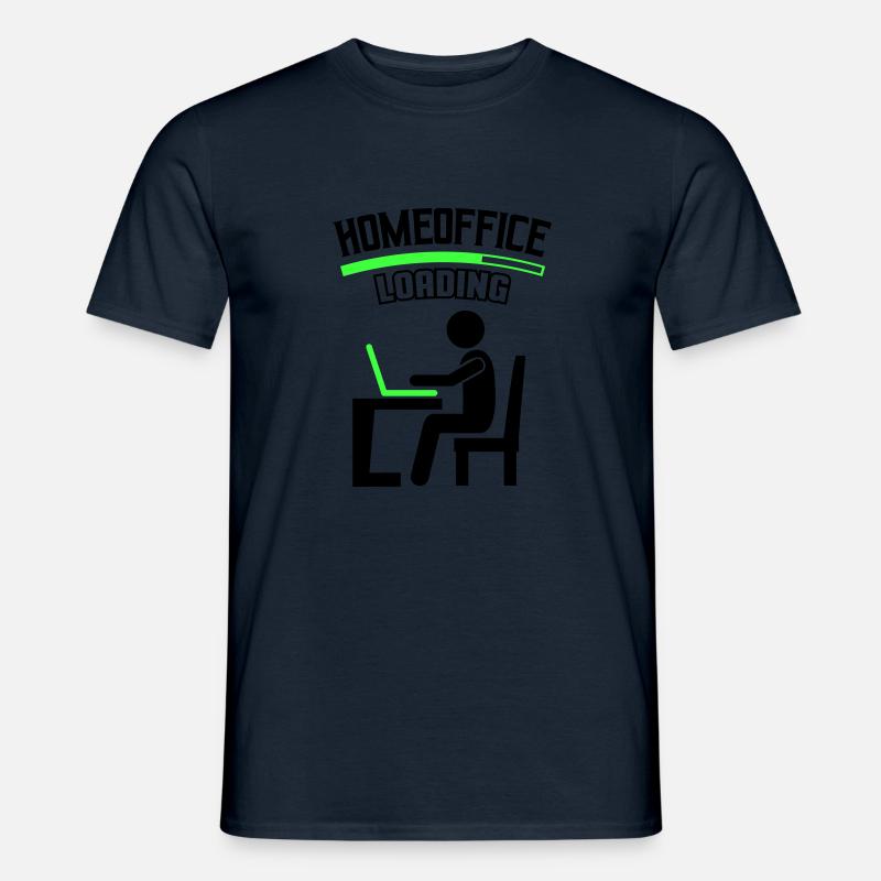 Arbeit Büro Homeoffice Loading - Männer T-Shirt - Navy