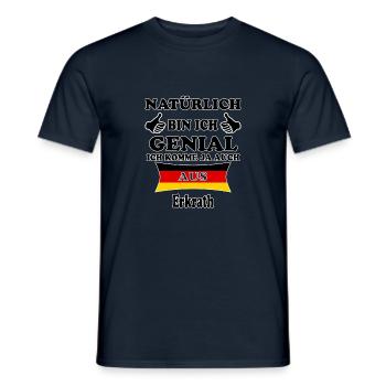 Geschenk Genial komme aus Erkrath - Männer T-Shirt - Navy - Vorne - AI Model Male 178 light (178cm)