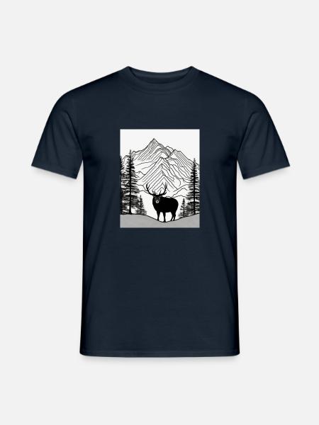 Simple Natur - Männer T-Shirt - Navy