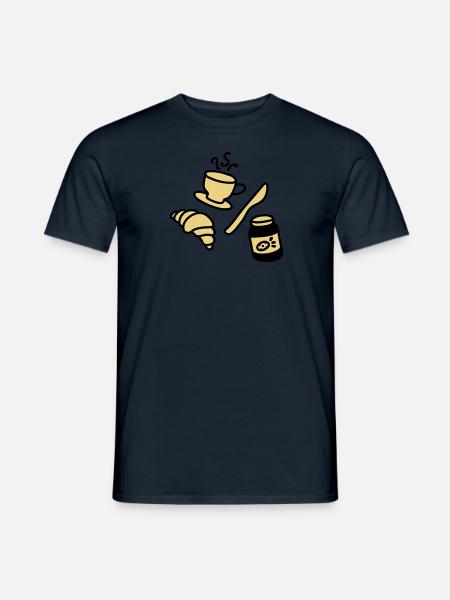 breakfast - Men's T-Shirt - navy