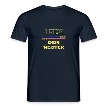 I BIMS - YOUR MASTER - Men's T-Shirt - navy - Front - AI Model Male 178 light (178cm)