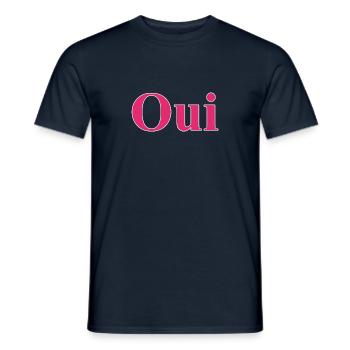 Yes - T-shirt homme - marine - Devant - AI Model Male 178 light (178cm)