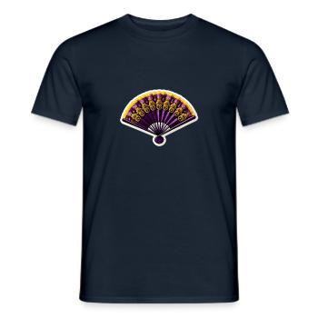 Orientalischer Fächer - Männer T-Shirt - Navy - Vorne - AI Model Male 178 light (178cm)