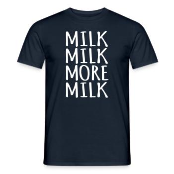 Milch Milchliebhaber - Männer T-Shirt - Navy - Vorne - AI Model Male 178 light (178cm)